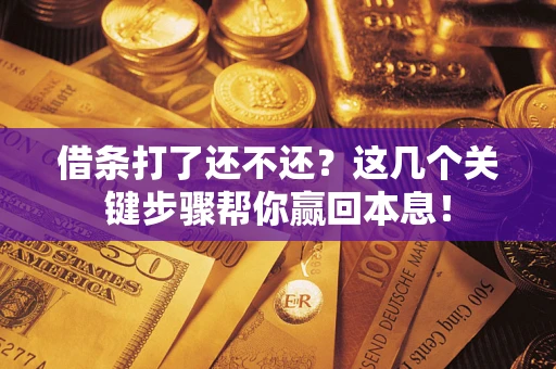 济南借条打了还不还？这几个关键步骤帮你赢回本息！