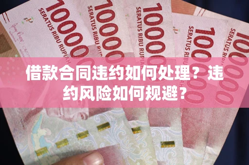 济南借款合同违约如何处理？违约风险如何规避？