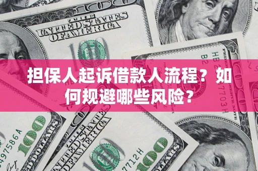 济南担保人起诉借款人流程？如何规避哪些风险？