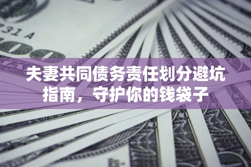 济南夫妻共同债务责任划分避坑指南，守护你的钱袋子