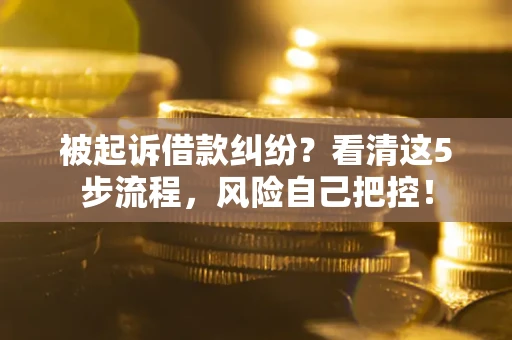 济南被起诉借款纠纷？看清这5步流程，风险自己把控！