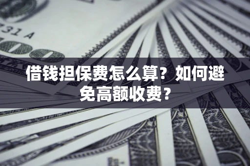 济南借钱担保费怎么算？如何避免高额收费？