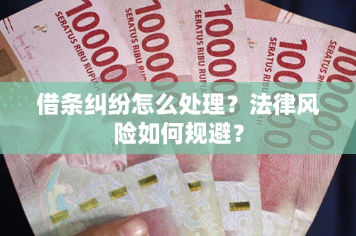 济南借条纠纷怎么处理？法律风险如何规避？