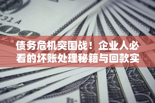 济南债务危机突围战！企业人必看的坏账处理秘籍与回款实战指南